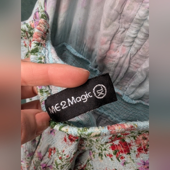 Sparkle Thread & Floral Print Maxi Dress - Picture 5 of 9